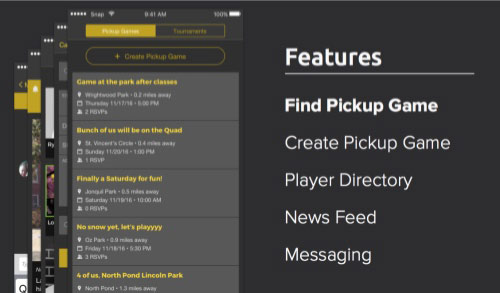 Spikeball Mobile App, SnapMobile