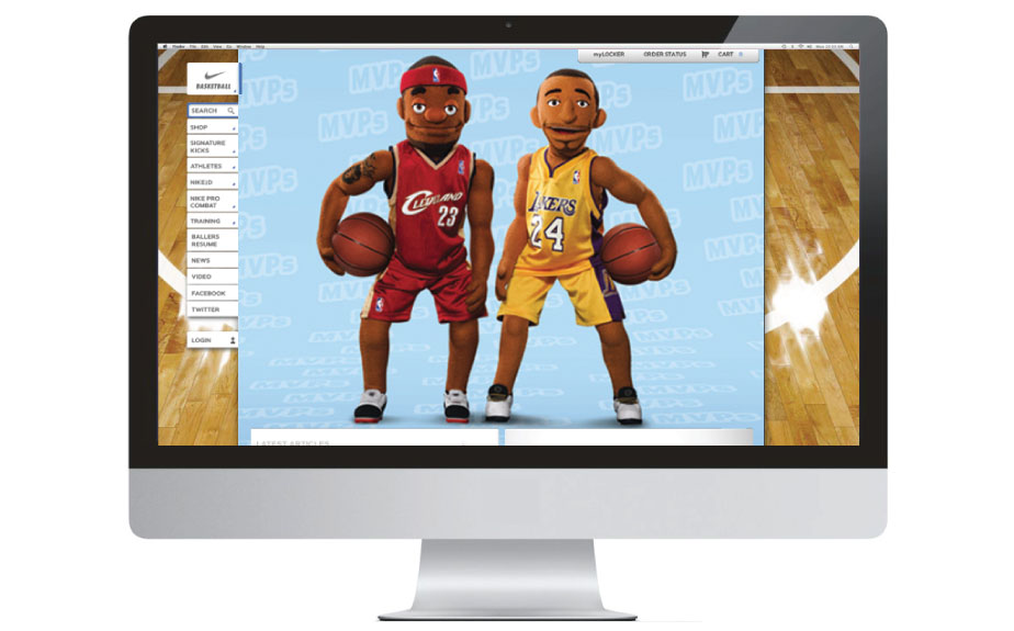 Nike Basketball Website Creative