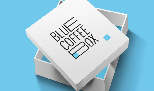 Blue Coffee Box Creative Example