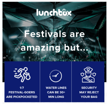 Lunchbox Email Marketing Example