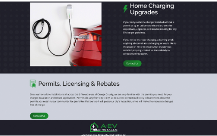 A-EV Installs Website Example