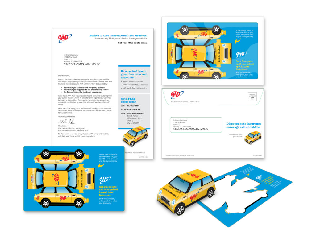 Gunderson Direct, AAA Direct Mail Example