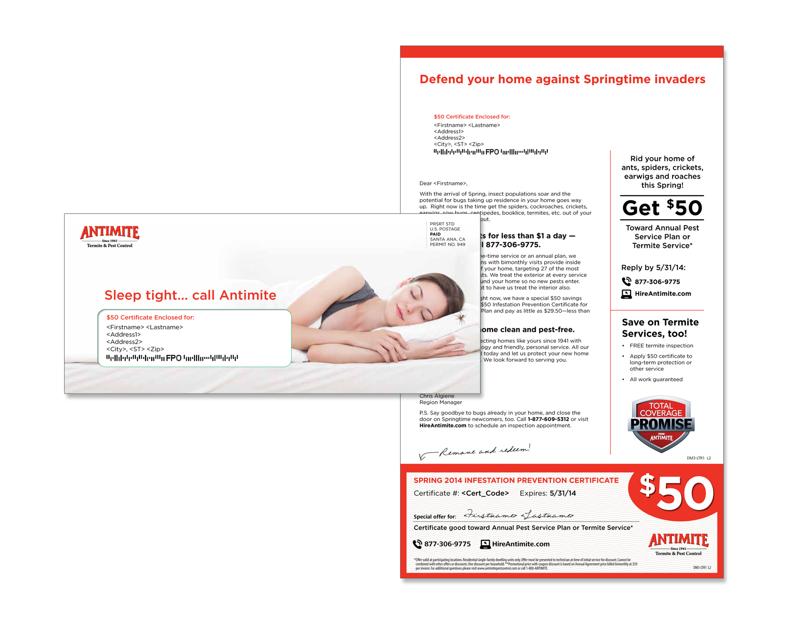 Gunderson Direct, Antimite Direct Mail Example