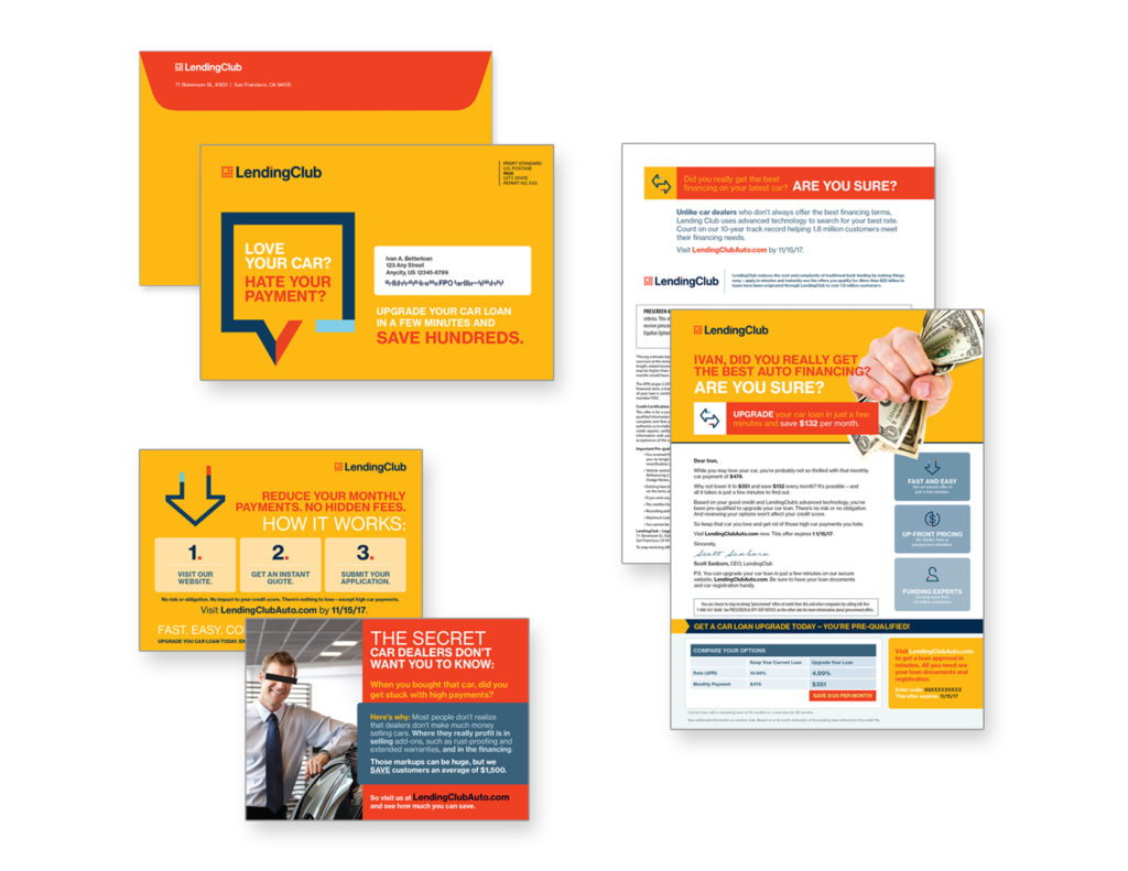 Gunderson Direct, Lending Club Direct Mail Example